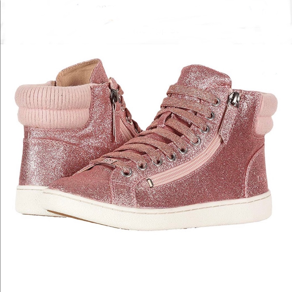 UGG Pink Glitter Sneaker Boots NWT - Picture 7 of 7